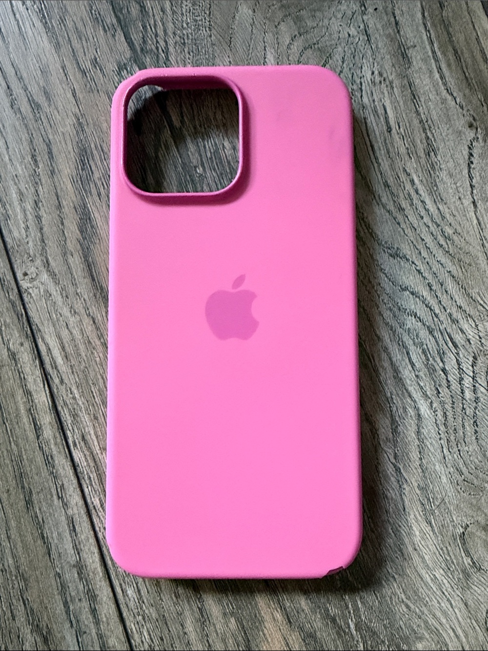 Apple Pink Silicone iPhone Case with Apple Logo